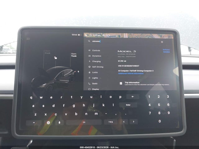 Tesla Model 3 Long Range/performance 2019 5YJ3E1EB3KF418037 Image 7