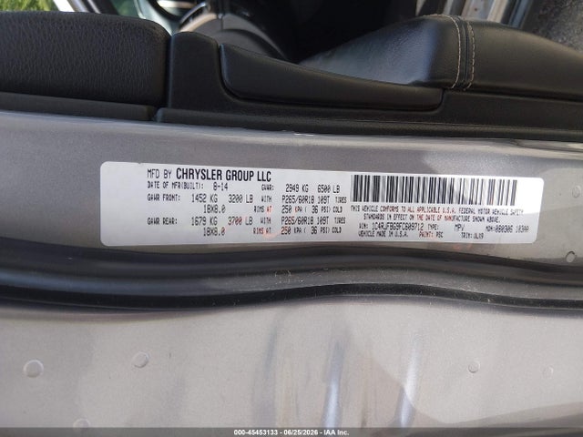 45453133 :رقم المزاد ، 1C4RJFBG9FC609712 vin ، 2015 Jeep Grand Cherokee Limited مزاد بيع