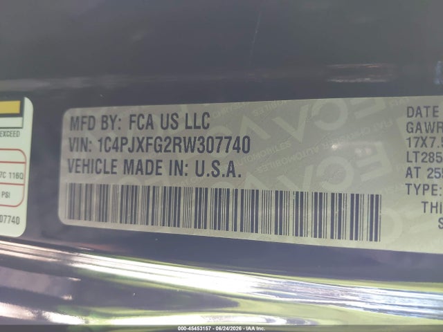 Продаж на аукціоні авто 2024 Jeep Wrangler 4-door Rubicon 4x4, vin: 1C4PJXFG2RW307740, номер лоту: 45453157