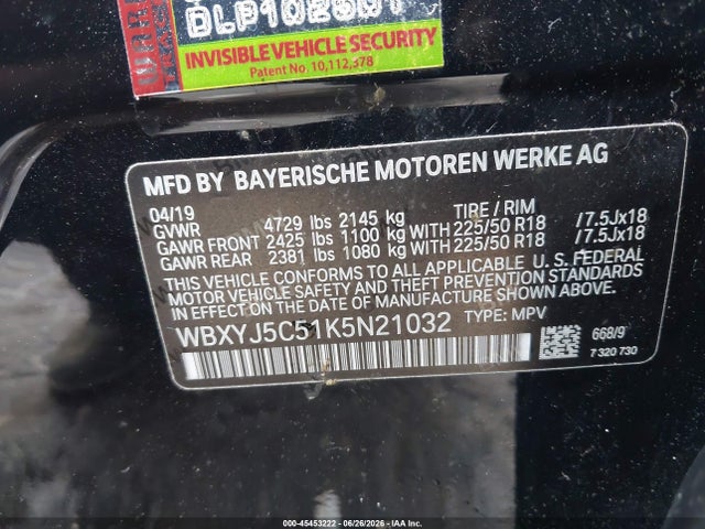 Продаж на аукціоні авто 2019 Bmw X2 Xdrive28i, vin: WBXYJ5C51K5N21032, номер лоту: 45453222