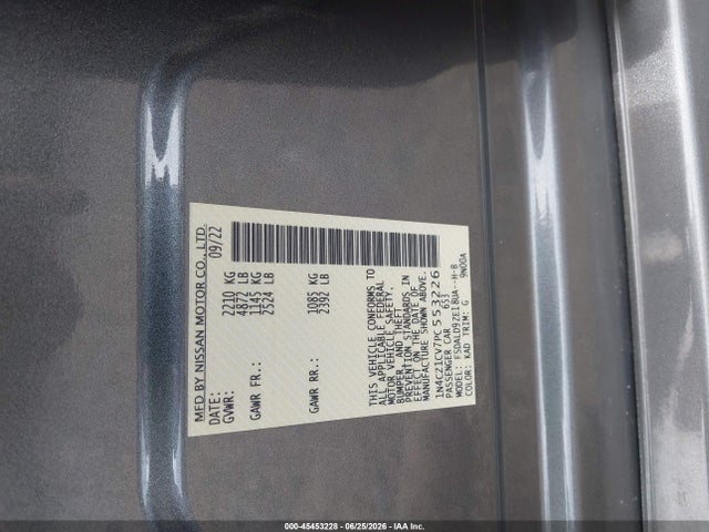 1N4CZ1CV7PC553226 Nissan Leaf Sv Plus 60 Kwh