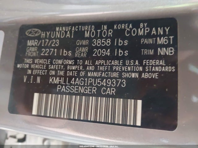 Hyundai ELANTRA SE 2023 KMHLL4AG1PU549373 Image 9