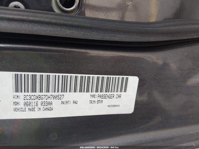 2013 Dodge Charger Se მანქანა იყიდება აუქციონზე, vin: 2C3CDXBG7DH700527, აუქციონის ნომერი: 45453685