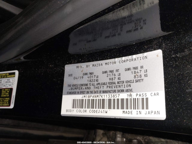 Mazda Mazda3 Premium Package 2019 JM1BPANM7K1133857 Image 9