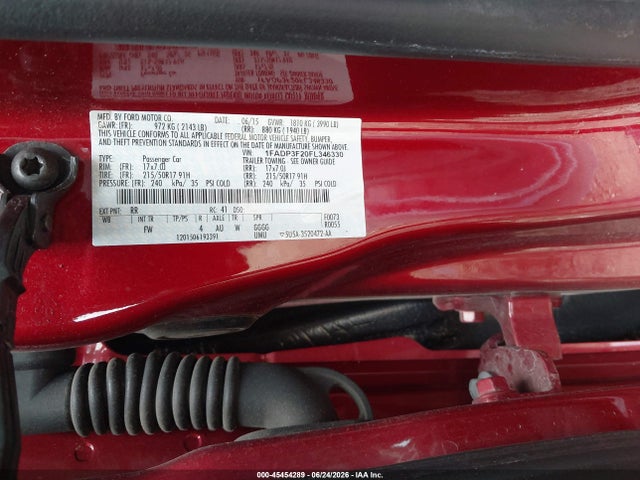 Ford FOCUS SE 2015 1FADP3F20FL346330 Image 9