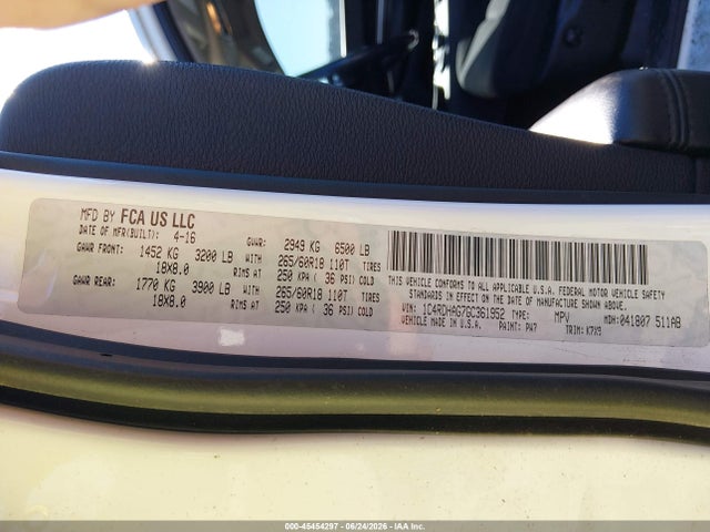 Dodge Durango Sxt 2016 1C4RDHAG7GC361952 Image 9