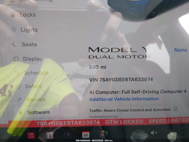 Продажа на аукционе авто 2026 Tesla Model Y All-wheel Drive/long Range Launch Series/premium All-wheel Drive, vin: 7SAYGDEE6TA633974, номер лота: 45454444