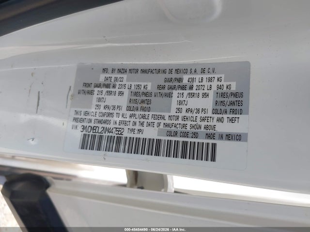 Продаж на аукціоні авто 2022 Mazda Cx-30 Premium, vin: 3MVDMBDL2NM447552, номер лоту: 45454490