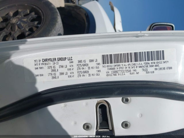 Продажа на аукционе авто 2014 Ram 1500 Outdoorsman, vin: 1C6RR6TT7ES172549, номер лота: 45454896
