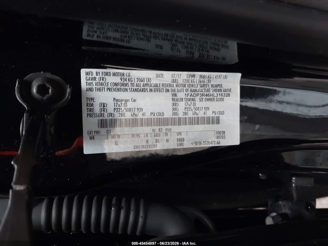 Aukcja sprzedaży 2017 Ford Focus Electric, vin: 1FADP3R46HL316328, numer aukcji: 45454897