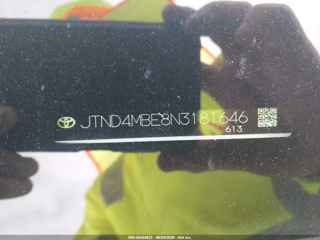 Aukcja sprzedaży 2022 Toyota Corolla Se Nightshade Edition, vin: JTND4MBE8N3181646, numer aukcji: 45454922