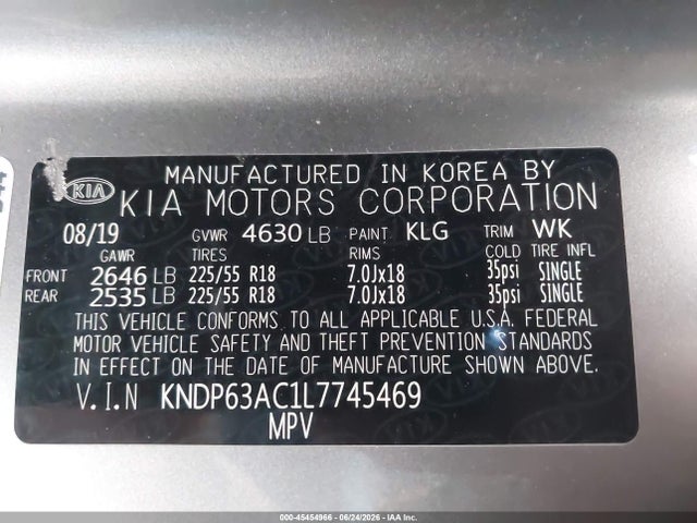 KIA SPORTAGE S 2020 KNDP63AC1L7745469 Image 9