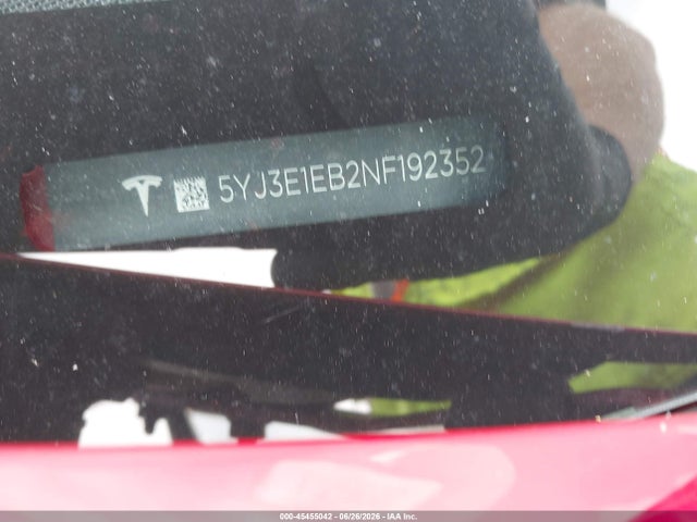 Tesla Model 3 Long Range Dual Motor All-wheel Drive 2022 5YJ3E1EB2NF192352 Image 9