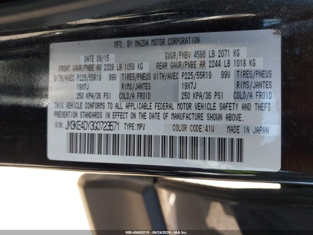 Aukcja sprzedaży 2016 Mazda Cx-5 Grand Touring, vin: JM3KE4DY3G0723571, numer aukcji: 45455210
