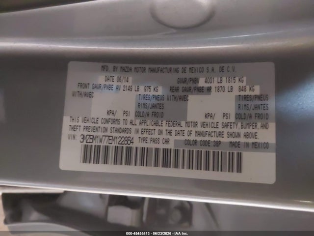 Продаж на аукціоні авто 2014 Mazda Mazda3 I Grand Touring, vin: 3MZBM1W77EM122864, номер лоту: 45455413