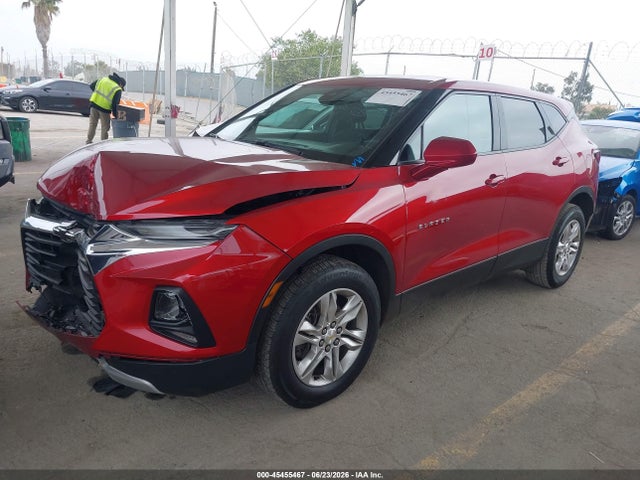 45455467 :رقم المزاد ، 3GNKBCR43NS121722 vin ، 2022 Chevrolet Blazer Fwd 2lt مزاد بيع