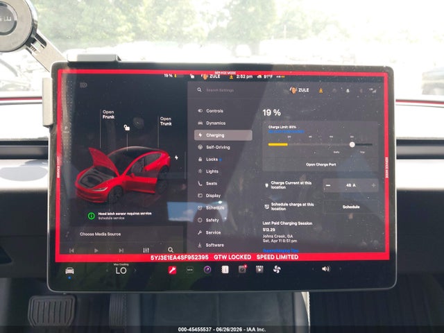 Продаж на аукціоні авто 2025 Tesla Model 3 Long Range Rear-wheel Drive/standard Rear-wheel Drive, vin: 5YJ3E1EA4SF952395, номер лоту: 45455537