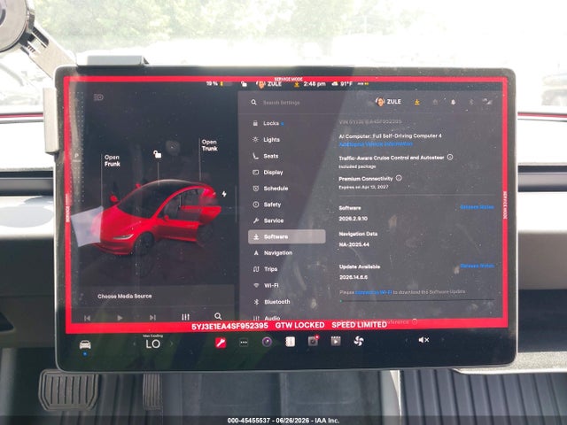 Продаж на аукціоні авто 2025 Tesla Model 3 Long Range Rear-wheel Drive/standard Rear-wheel Drive, vin: 5YJ3E1EA4SF952395, номер лоту: 45455537