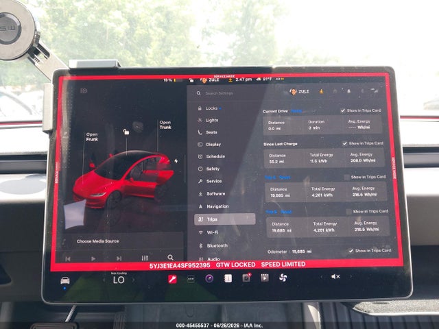 Продаж на аукціоні авто 2025 Tesla Model 3 Long Range Rear-wheel Drive/standard Rear-wheel Drive, vin: 5YJ3E1EA4SF952395, номер лоту: 45455537