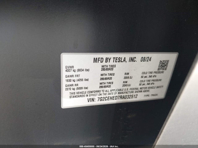 Tesla Cybertruck All-wheel Drive 2024 7G2CEHED7RA032512 Image 9