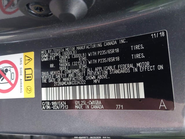 Lexus RX 450H 2019 2T2BGMCA8KC034322 Image 9