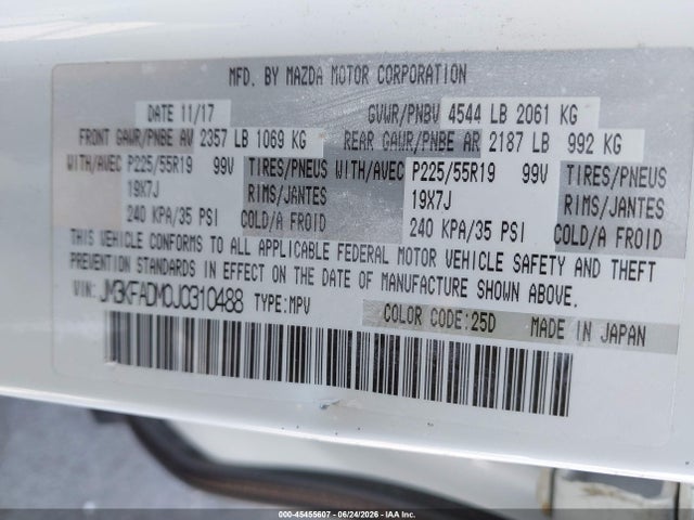 Mazda Cx-5 Grand Touring 2018 JM3KFADM0J0310488 Image 9
