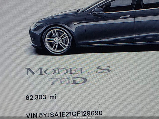 Tesla Model S 60d/70d/75d/85d/90d 2016 5YJSA1E21GF129690 Image 16