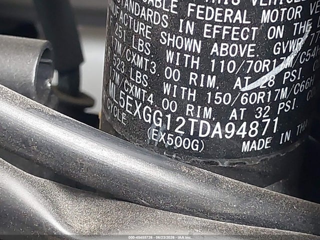 Kawasaki EX500 2026 ML5EXGG12TDA94871 Image 10