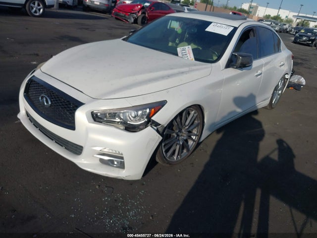 2015 Infiniti Q50 Premium მანქანა იყიდება აუქციონზე, vin: JN1BV7AP6FM351935, აუქციონის ნომერი: 45455727