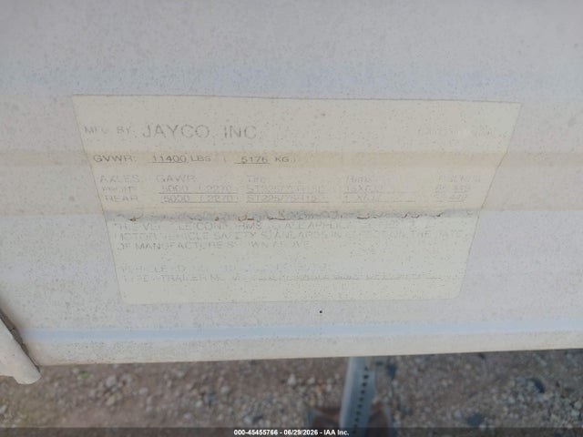 Продаж на аукціоні авто 1996 Jayco Eagle 303 Rk Slide, vin: 1UJCJ02P4T5LE0209, номер лоту: 45455766