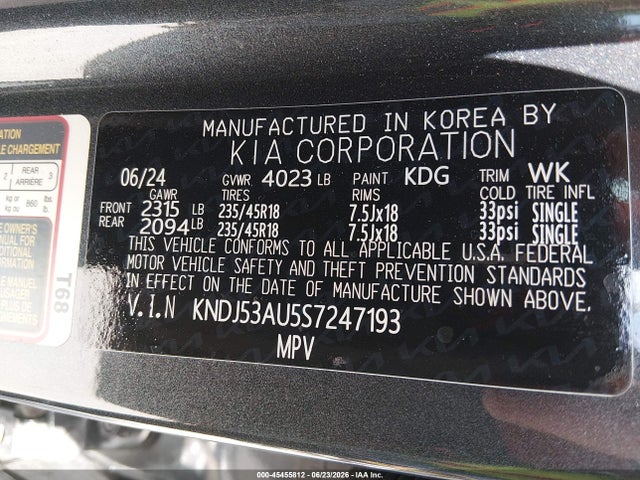 KIA Soul Gt-line 2025 KNDJ53AU5S7247193 Image 9