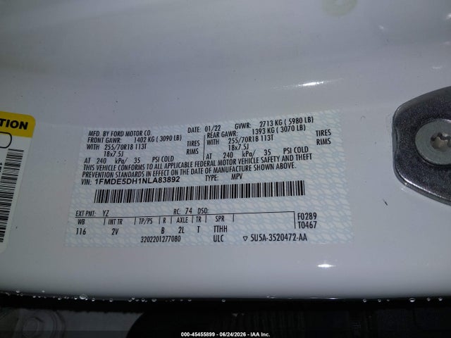 Ford Bronco Outer Banks 2022 1FMDE5DH1NLA83892 Image 9