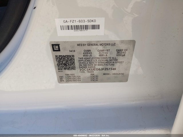 1GC1KUEG6JF257349 Chevrolet Silverado 2500hd Work Truck