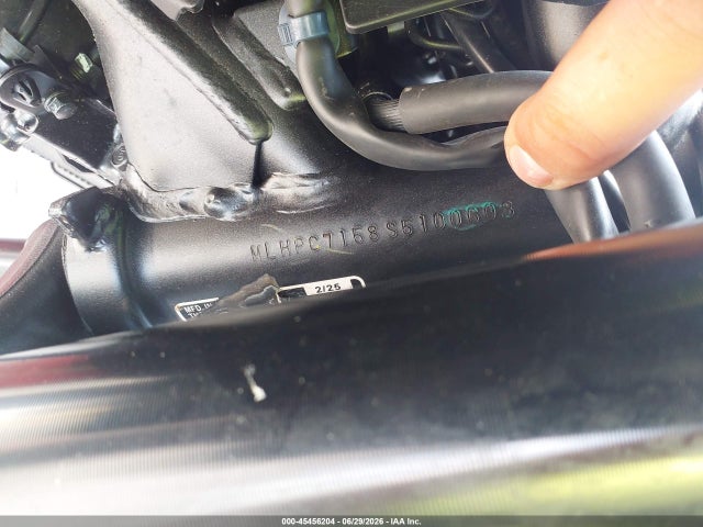 45456204 :رقم المزاد ، MLHPC7158S5100603 vin ، 2025 Honda Cb500 F مزاد بيع
