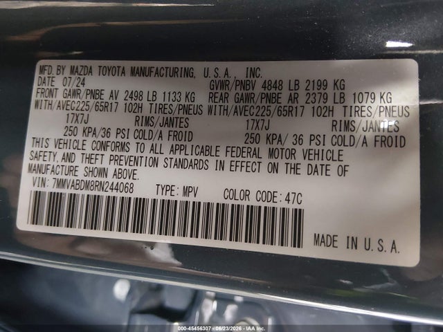 Продаж на аукціоні авто 2024 Mazda Cx-50 2.5 S Premium, vin: 7MMVABDM8RN244068, номер лоту: 45456307