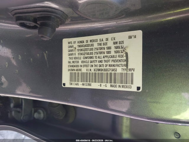 Honda CR-V LX 2014 3CZRM3H35EG713453 Image 9