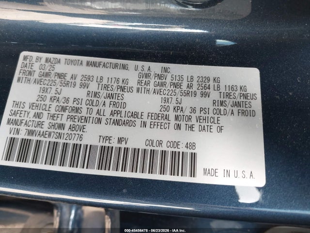 2025 Mazda Cx-50 Hybrid Premium Plus Package მანქანა იყიდება აუქციონზე, vin: 7MMVAAEW7SN120776, აუქციონის ნომერი: 45456478