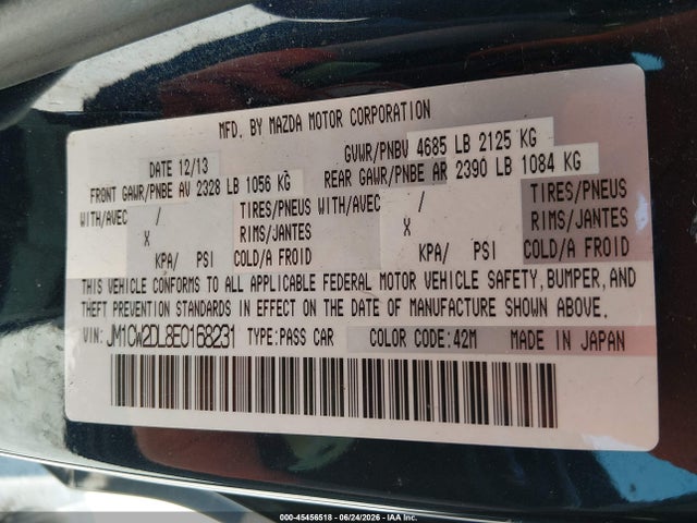 Mazda Mazda5 Grand Touring 2014 JM1CW2DL8E0168231 Image 9