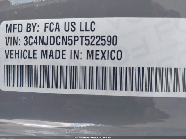 Продажа на аукционе авто 2023 Jeep Compass Limited 4x4, vin: 3C4NJDCN5PT522590, номер лота: 45456519
