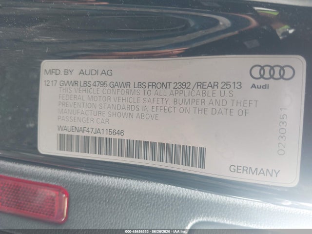 Audi A4 2018 WAUENAF47JA115646 Image 9