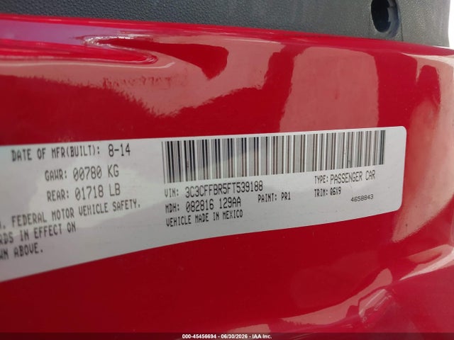 Fiat 500 SPORT 2015 3C3CFFBR5FT539188 Image 9