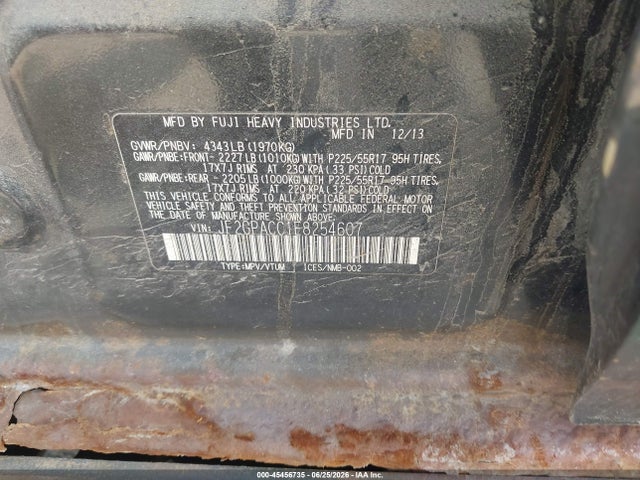 Aukcja sprzedaży 2014 Subaru Xv Crosstrek 2.0i Premium, vin: JF2GPACC1E8254607, numer aukcji: 45456735