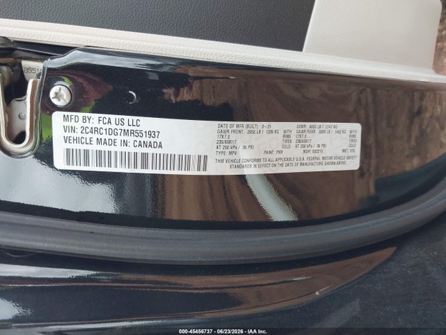Chrysler Voyager Lxi 2021 2C4RC1DG7MR551937 Image 9