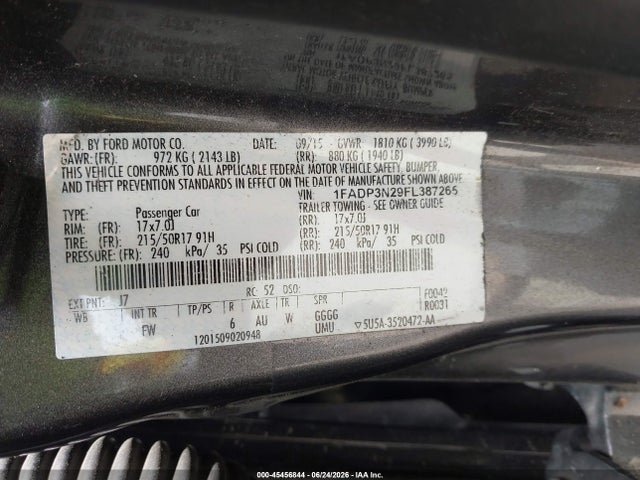 Ford Focus Titanium 2015 1FADP3N29FL387265 Image 9
