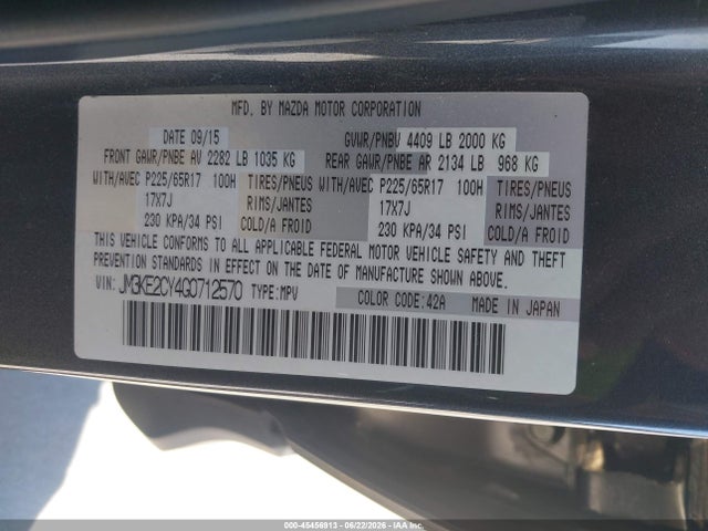 Mazda Cx-5 Touring 2016 JM3KE2CY4G0712570 Image 9