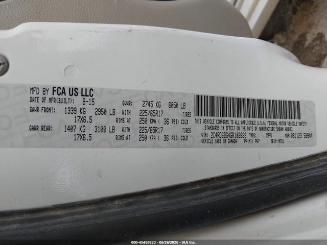 Dodge Grand Caravan Se Plus 2016 2C4RDGBG4GR102688 Image 9
