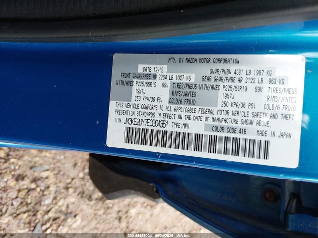 Aukcja sprzedaży 2014 Mazda Cx-5 Grand Touring, vin: JM3KE2DY7E0304351, numer aukcji: 45457004