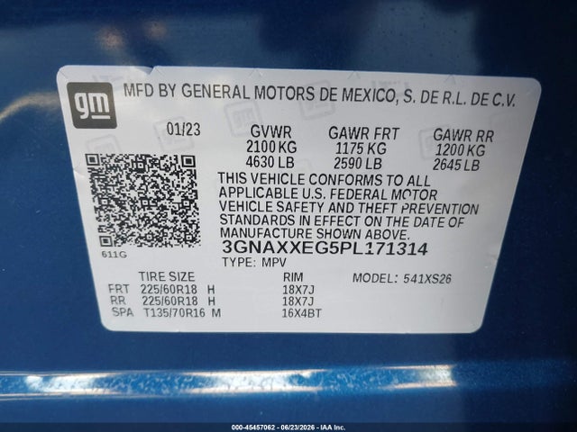 Chevrolet Equinox Awd Premier 2023 3GNAXXEG5PL171314 Image 9