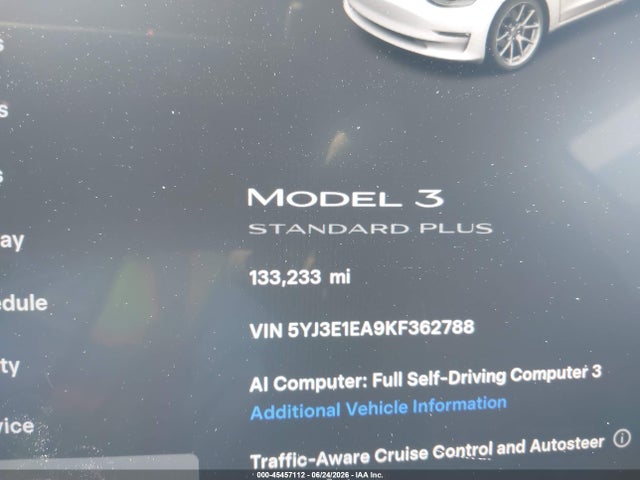 Tesla Model 3 Long Range/mid Range/standard Range/standard Range Plus 2019 5YJ3E1EA9KF362788 Image 14