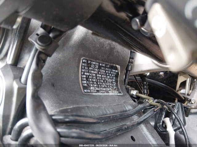 Продаж на аукціоні авто 2025 Kawasaki Zx636 K, vin: JKBZXJJ16SA026475, номер лоту: 45457225